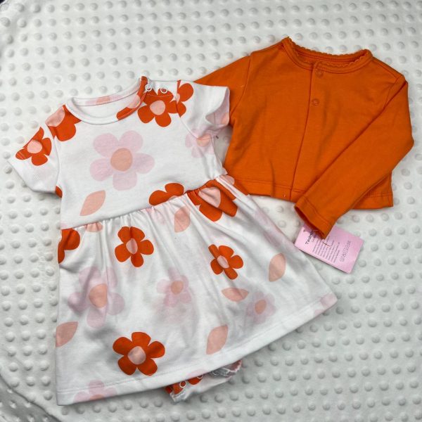 Set Baju Baby Girl 2-in-1 (Dress + Cardigan) - Image 4