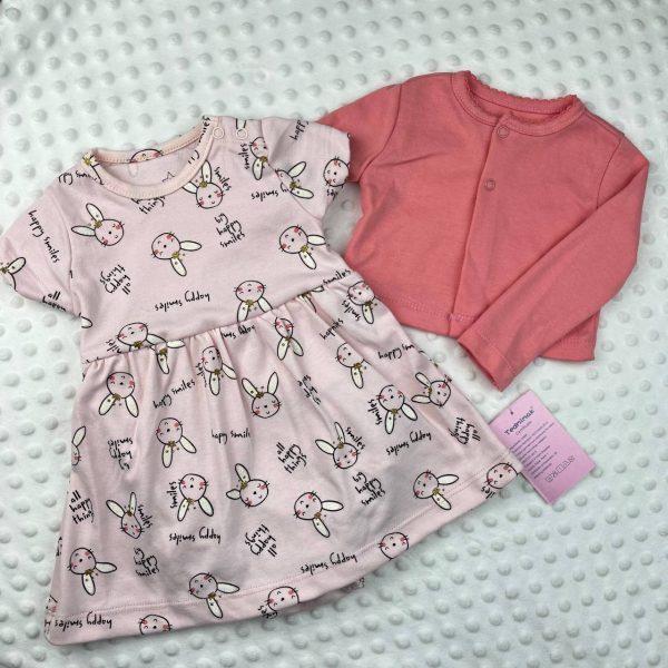 Set Baju Baby Girl 2-in-1 (Dress + Cardigan) - Image 5
