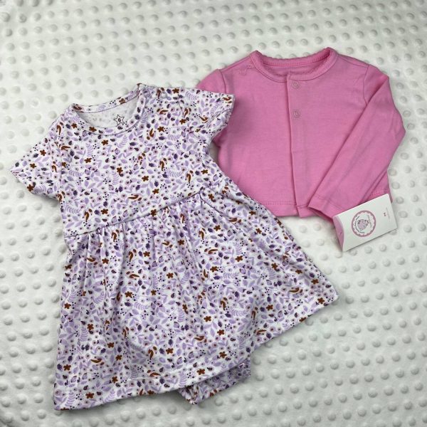 Set Baju Baby Girl 2-in-1 (Dress + Cardigan) - Image 6