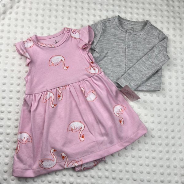 Set Baju Baby Girl 2-in-1 (Dress + Cardigan) - Image 8
