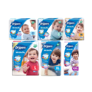 Tape Drypers Drypantz Baharu — Lebih Kering, Lebih Selesa & Mesra Kulit!
